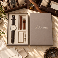 Boîte cadeau pour bracelet de montre sur mesure, fabrication directe d'usine, plateau en mousse EVA encastré, base rigide avec couvercle, emballage pour montre de luxe en vente au détail