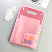 Pochette d'examen A4 grande capacité, verticale, portable, type accordéon, pour rangement de documents, multi-couches, pour étudiants, organiseur de matériel
