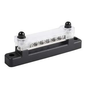 Barra de distribución de 6 vías, 150A, alta corriente, para vehículos marinos, yates, barcos, camiones, 12-48V, par rojo y negro con tornillos - Product Image 3