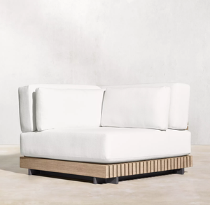 Sofá de teca de lujo para exteriores, Villa de madera, muebles de exterior, conjunto de Patio, sofá de jardín de Hotel, sofá de exterior, muebles de exterior, conjunto de jardín - Product Image 3