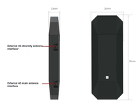 Getcom.AI Dongle USB LTE 4G, Modem 4G biaya rendah modul EC200T-EU USB 2.0 Dongle kecepatan tinggi