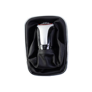 Pomo de Palanca de Cambios para Automóvil Volkswagen, Cuero Negro, 5 y 6 Velocidades, Accesorio Ergonómico para Transmisión Manual - Product Image 1