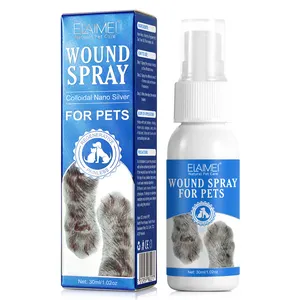 ELAIMEI sollievo dal dolore riduce il sanguinamento guarigione rapida 100% naturale pulisce la cura delle ferite dell'animale domestico Spray per ferite del gatto del cane