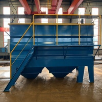 Réservoir de sédimentation en acier au carbone anticorrosion, clarificateur lamellaire pour le traitement des eaux usées d'usines de galvanoplastie