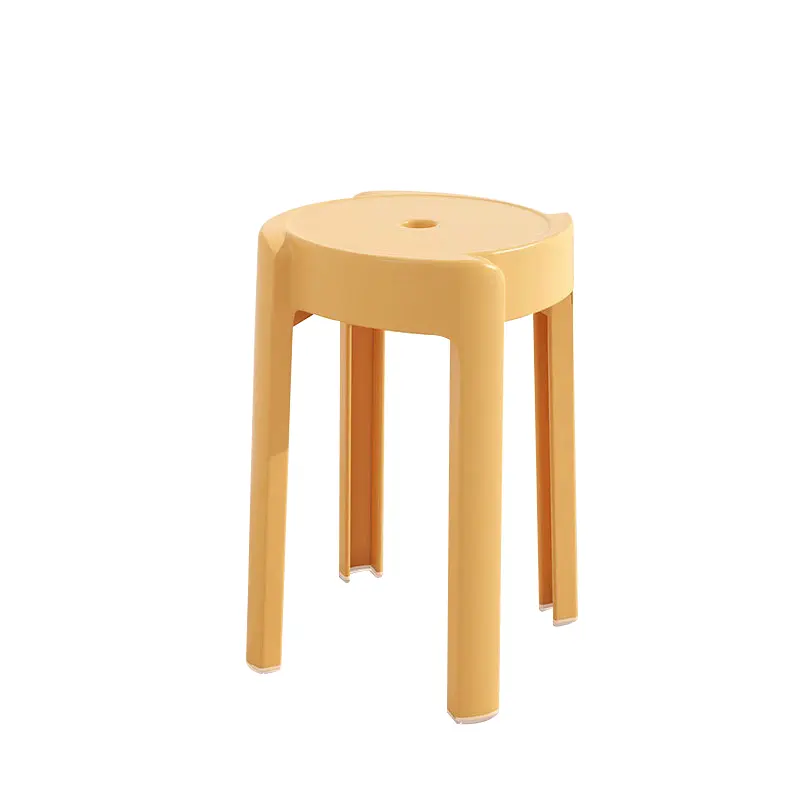 Wholesale PP Plastic Chair round & Square Outdoor Stools for Restaurant Cheap Price for Living Room & Bedroom Use