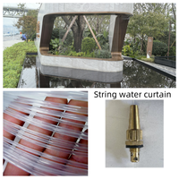 Rideau de pluie d'intérieur moderne en pierre pour fontaine cascade et décoration en acier inoxydable pour rideau d'eau de jardin ou d'étang