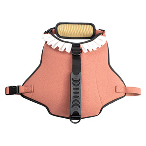 Eco-friendly cork <b>pet</b> leash set, dog vest style with lace trim, chest <b>carrier</b>, trash bag, three-piece leash set - Product Image 1