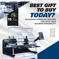 Machine à broder Holihope à 2 têtes et 15 aiguilles, équipement professionnel industriel pour la broderie de monogrammes