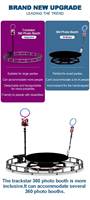 Anneau de mariage lumière Led Bullet Time Selfie rotatif Dslr Photomaton caméra Trackstar Photo 360 Photomaton Machine