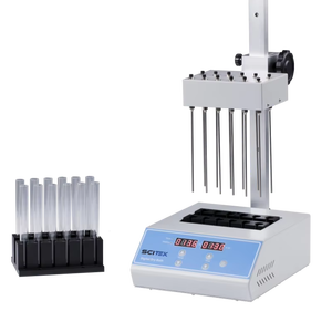 SCITEK RT.+5 ° C -160 ° Concentrador de Muestras Visible C, Recorrido Vertical Máximo de 150 mm, Flujo de Aire Ajustable, Aluminio de Alta Pureza - Product Image 1