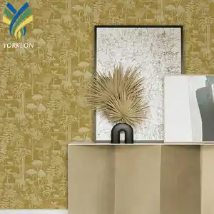 YL-BC 2 Custom Luxury Seamless Animal Nature Botanical Trees Landscape Mural 3D Living Room Fabric Wall paper