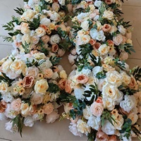 Décoration de mariage, grande boule de fleurs blanches en rose, fleurs de gypsophile, centre de table pour mariage, événement, fête