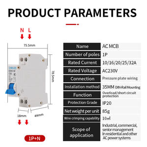 CHRMSHDG 开关交流断路器 DZ30-32 主开关直流断路器 LANGTONG ELECTRIC - Product Image 6