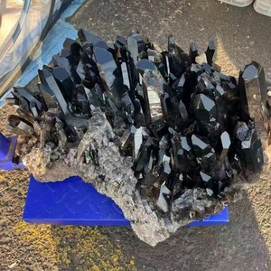 Wholesale Big Size Black Quartz <strong>Crystal</strong> <strong>Cluster</strong> Large Natural Healing Clear Smoky Citrine Quartz <strong>Clusters</strong> for Home Decoration - Product Image 3