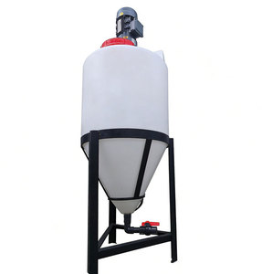 Serbatoio Conico in Polietilene Alimentare ad Alte Prestazioni da 500L con Motore AC e Dispersore per Miscelazione di Liquidi Chimici - Product Image 5
