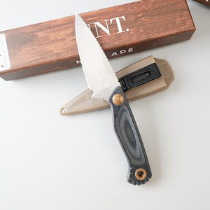 Couteau pliant à lame fixe en acier MagnaCut, manche en lin BM203, vente en gros d'usine, couteau de survie pour le camping en plein air - Product Image 4