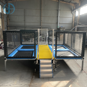 Manèges de fête foraine populaires pour l'extérieur : Trampoline 4-en-1 avec remorque pour enfants en promotion - Product Image 1