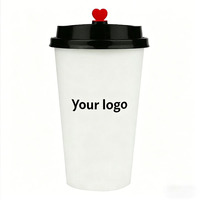 Gobelet en papier kraft à paroi simple épaissi avec revêtement PE, jetable, logo personnalisé imprimé, gobelets en papier écologiques pour boissons, café, thé
