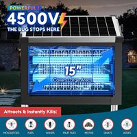 Matamosquitos Solar PhatroyYee para Exteriores, 4500V, Impermeable, Recargable, Inalámbrico, para Patio, Hogar y Jardín