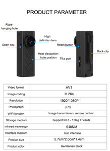 Kamera Mini WiFi HD 1080P Laris Manis, Penglihatan Malam, Deteksi Gerakan, Perekam Video Keamanan Nirkabel, Kamera Mikro - Product Image 6