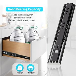 מחליק yenuo משקים החלפת סוגריים-12-24 אינץ לדחוף פתוח הרחבה מלאה, בצד הר מעקה - Product Image 4