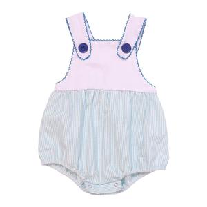 Ropa de Bebé Niña al por Mayor, Rompers de Verano de Seersucker, Mono de una Pieza para Bebés - Product Image 5