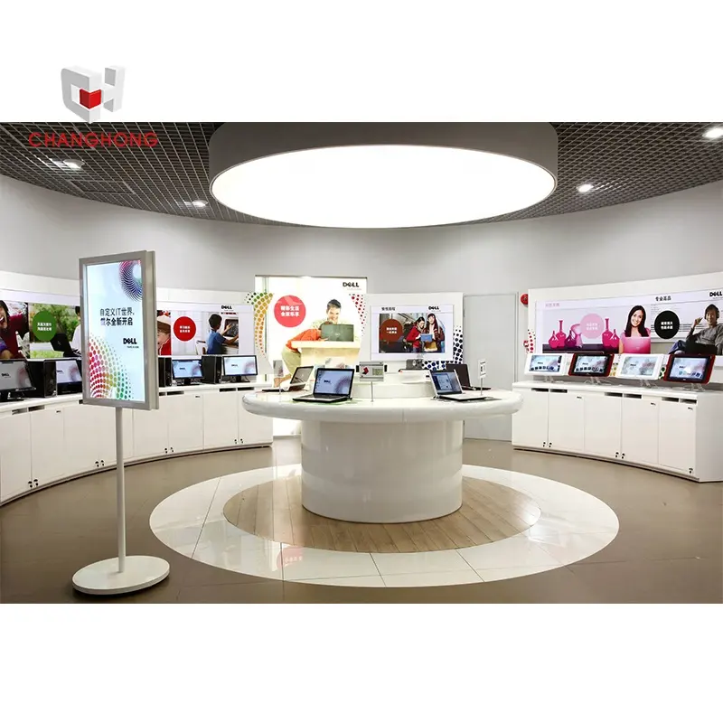 Chinese Factory Modern Computer Retail Store Design Electronic Laptop Showroom Computer Store Design