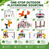 Parcours d'obstacles linéaire personnalisable de grande envergure pour enfants, idéal pour les communautés et les centres de villégiature