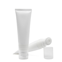 Tube de nettoyant pour le visage de 120 ml avec applicateur de massage à tête de brosse en silicone, emballage de tube cosmétique