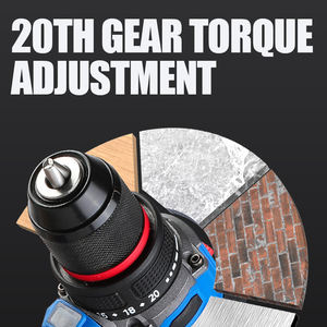 Бесщеточная Беспроводная мини-дрель JY JAVN 16 В, самоблокирующийся патрон 50 м, электрическая отвертка, 20 + 1 с настройками крутящего момента, 2 скорости DIY OEM - Product Image 4