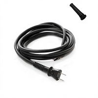 Câble d'alimentation en cuivre pur importé, 2 conducteurs, 2 mm², haute puissance, antigel, pour outils électriques (norme US)