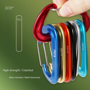 Mosquetón <span class=keywords><strong>de</strong></span> Aluminio <span class=keywords><strong>de</strong></span> 12KN para Exteriores, con Cierre <span class=keywords><strong>de</strong></span> Rosca, Hebilla para Mochila Tipo D, Gancho <span class=keywords><strong>de</strong></span> Seguridad para <span class=keywords><strong>Escalada</strong></span>, Candado Colgante <span class=keywords><strong>de</strong></span> 10L - Product Image 2