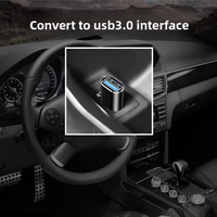 Adaptateur USB 3.0 Type-C vers USB, convertisseur OTG haute vitesse 5 Gbps avec connecteurs Type-C mâle et USB femelle