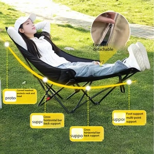 Silla Reclinable Plegable para Exteriores Estilo <span class=keywords><strong>Luna</strong></span>, Cuatro Posiciones, Oxford 600D con Bolsillo Lateral, para Camping, Playa y Picnic, en Oferta - Product Image 5