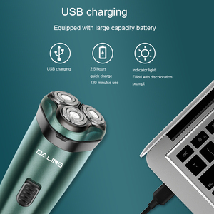 Rasoir portable professionnel pour homme DALING DL-9201 <span class=keywords><strong>SURKER</strong></span>, rechargeable par USB, rotatif, à 3 lames - Product Image 5