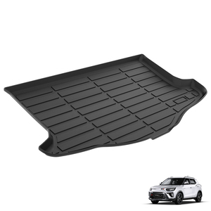 Tapis de coffre de voiture haut de gamme tapis de botte plateau à bagages tapis de vaisselle profond pour <span class=keywords><strong>Ssangyong</strong></span> <span class=keywords><strong>Tivoli</strong></span> 2017-2025 tapis de voiture 3D TPE tous temps - Product Image 2