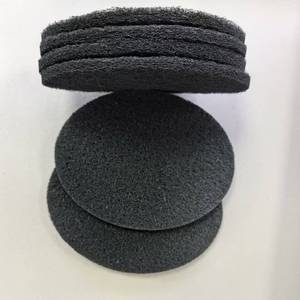Filtre en coton pour poubelle à compost ovale Hm 16,5x12,7cm, charbon actif absorbant les odeurs, noir - Product Image 3