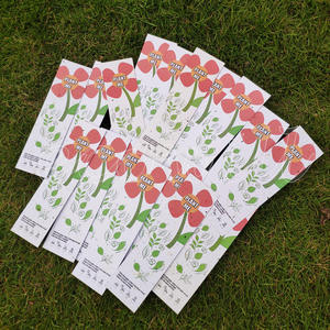 Ecowill 100% handmade thực vật có thể trồng hoa dại tùy chỉnh hạt giống giấy Bookmark - Product Image 1