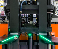 Système de positionnement de palettes à ligne verte par laser pour chariots élévateurs, avec télécommande, pour la sécurité et le chargement des chariots de manutention en entrepôt