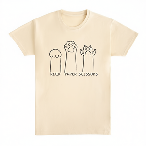 T-shirt Rock Paper Scissors unisexe, taille adulte moyenne, design graphique - Product Image 2