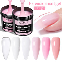 Kit de Vernis Gel d'Extension Ongles en Poly Professionnel pour Salon ou Usage Personnel, Vente en Gros, avec Boîtes de Rangement