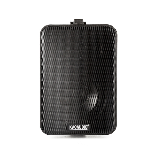 204A 4 Inch 20W Plastic Material Black Wear-Resistant Wall Hung Speaker Wall Mount for Bar Counter