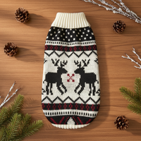 Pulls pour animaux de compagnie en tricot respirant personnalisés, motifs d'animaux mignons, dessins animés, chandails pour chiens et chats, vêtements d'hiver de Noël