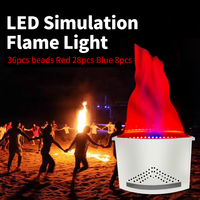 120W Elektrikli RGB Alev Efekti Makinesi Projeksiyon Lambası DMX512 Cadılar Bayramı Noel Şenlik Ateşi Partileri İpek Kumaş Alev Işığı