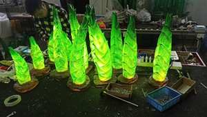 Customized 3d Shoot Led Light Ip65 Waterproof Resin Fiberglass Design Outdoor Wedding Christmas Diwali Ramadan Landscape - Product Image 1