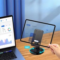 Support de Téléphone Portable en Métal Pliable et Rotatif à 360° Réglable pour Bureau, Table ou Utilisation au Lit