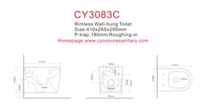 Inodoro de cerámica con cierre suave para niños, artículos sanitarios para cuarto de baño, inodoro de una pieza para colgar en la pared - Product Image 6