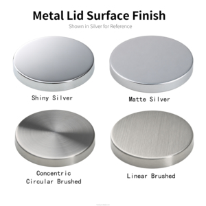 Couvercles plats en métal <span class=keywords><strong>argent</strong></span>é électroplaqué pour pots à bougies en verre, 80mm, 83mm, 90mm, 99mm, vente en gros - Product Image 5