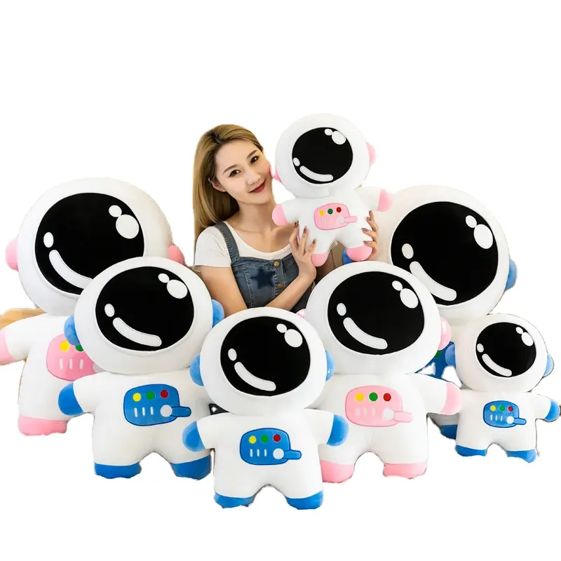 AIFEI खिलौना थोक प्यारा अंतरिक्ष यात्री आलीशान खिलौना गुड़िया सुपर नरम पुरुष महिला बच्चों के तकिए उपहार