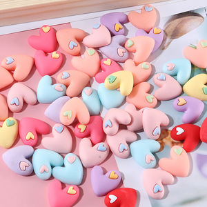 รูปหัวใจอุปกรณ์งานฝีมือ DIY พลาสติกทำมือ ของตกแต่งวันวาเลนไทน์สำหรับเด็ก อุปกรณ์งานฝีมือ - Product Image 1